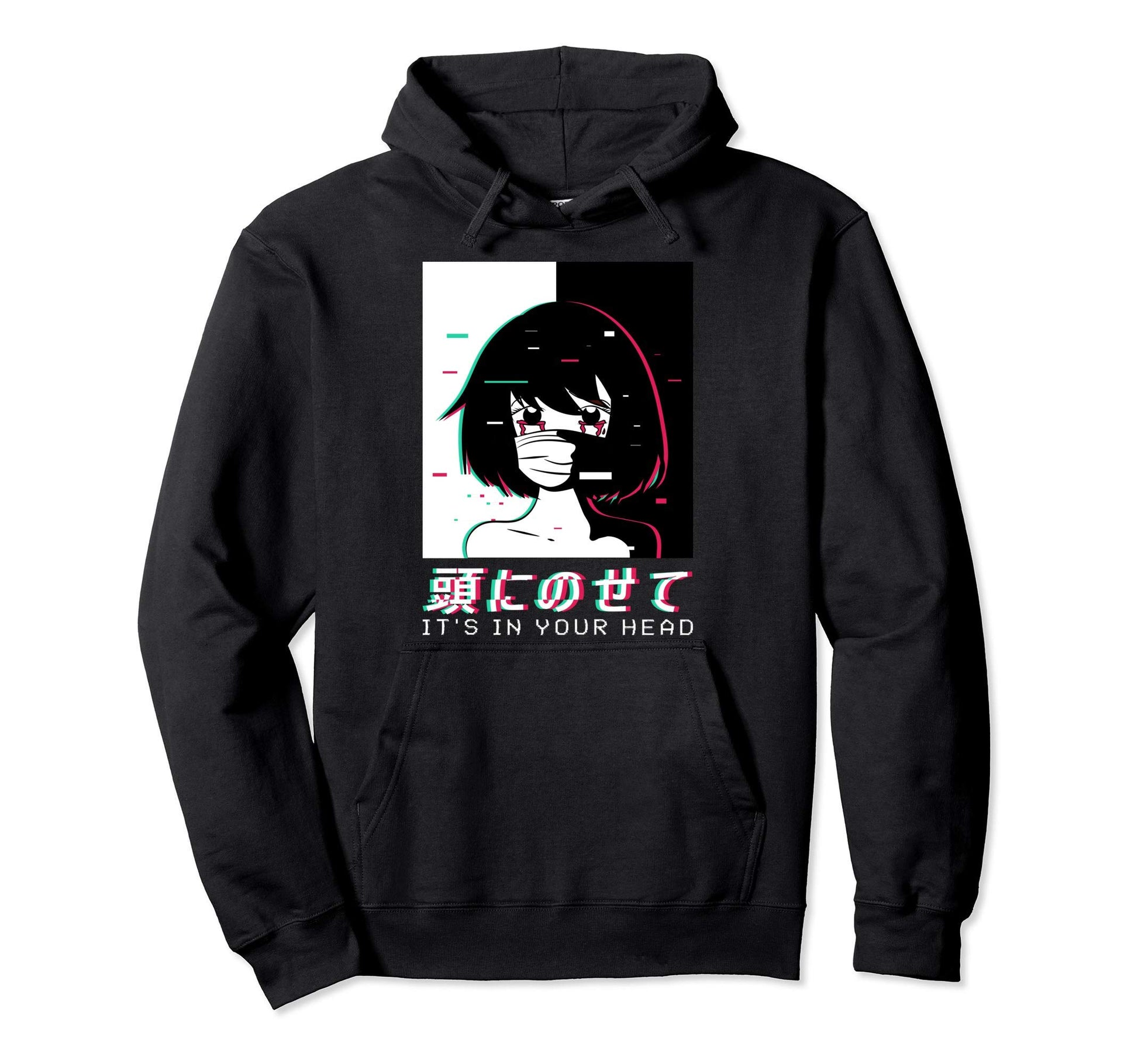 Japanese Aesthetic Vaporwave Waifu Hoodie - Aesthetic Graphic for Adults - T-Shirt, Sweatshirt, Hoodie