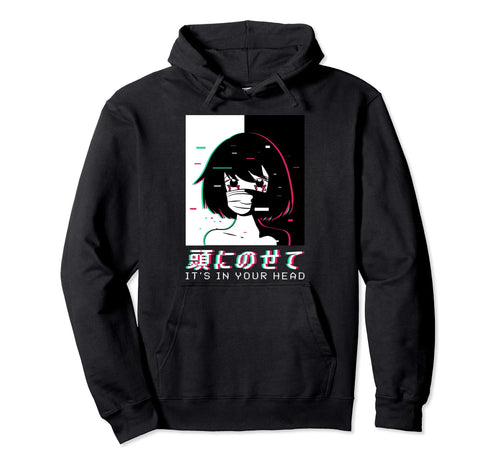 Japanese Aesthetic Vaporwave Waifu Hoodie - Aesthetic Graphic for Adults - T-Shirt, Sweatshirt, Hoodie