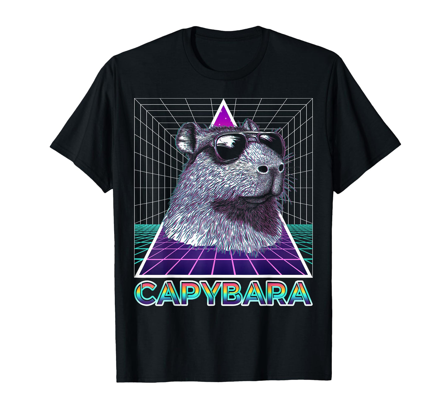 Capybara Capibara Sunglasses T-Shirt - Custom Art Print for Adults - T-Shirt, Sweatshirt, Hoodie