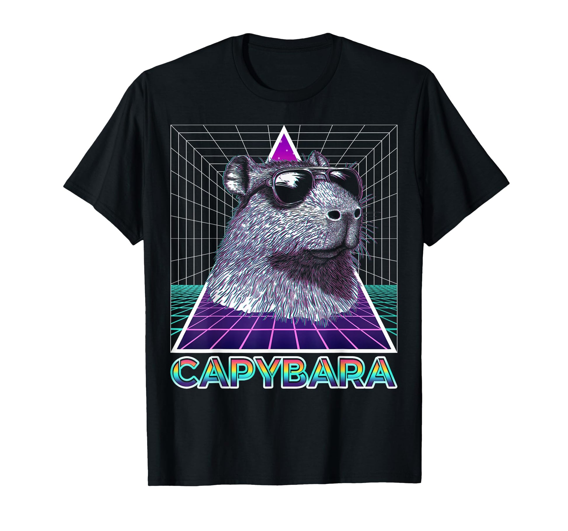 Capybara Capibara Sunglasses T-Shirt - Custom Art Print for Adults - T-Shirt, Sweatshirt, Hoodie