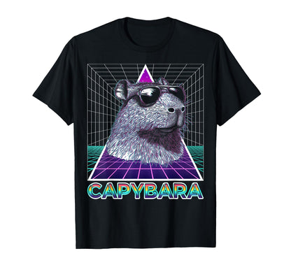 Capybara Capibara Sunglasses T-Shirt - Custom Art Print for Adults - T-Shirt, Sweatshirt, Hoodie