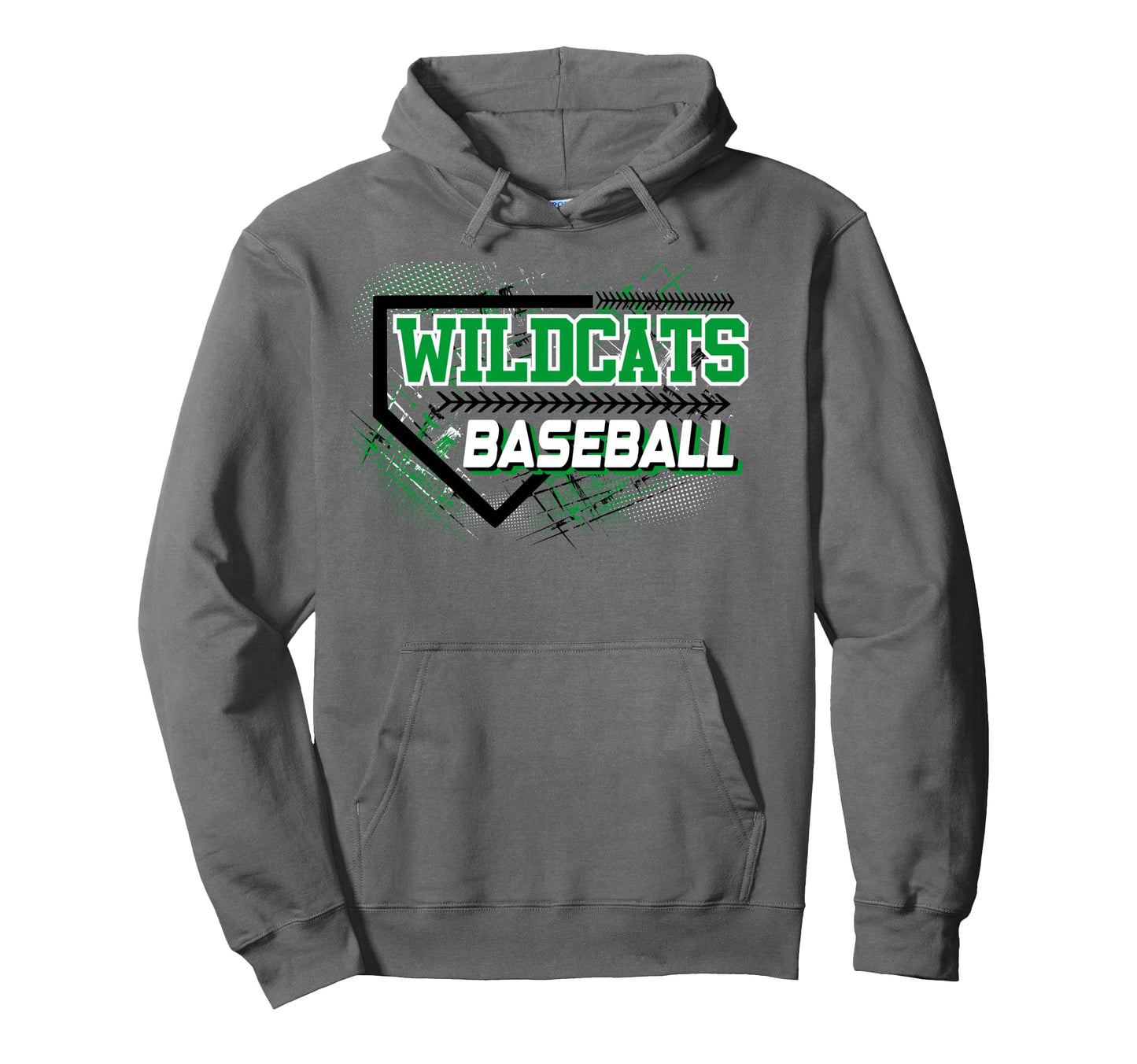 Wildcats Baseball Mom Sports Game Day Hoodie - Graphic Print for Adults - T-Shirt, Sweatshirt, Hoodie