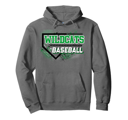 Wildcats Baseball Mom Sports Game Day Hoodie - Graphic Print for Adults - T-Shirt, Sweatshirt, Hoodie