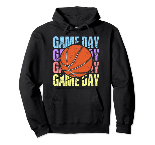Game Day Basketball Lovers Mom Mothers Hoodie - Novelty Apparel Men Women - T-Shirt, Sweatshirt, Hoodie