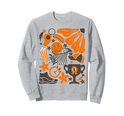 Basketball Game Days Boho Sport Sweatshirt - Novelty Apparel Unisex - T-Shirt, Sweatshirt, Hoodie