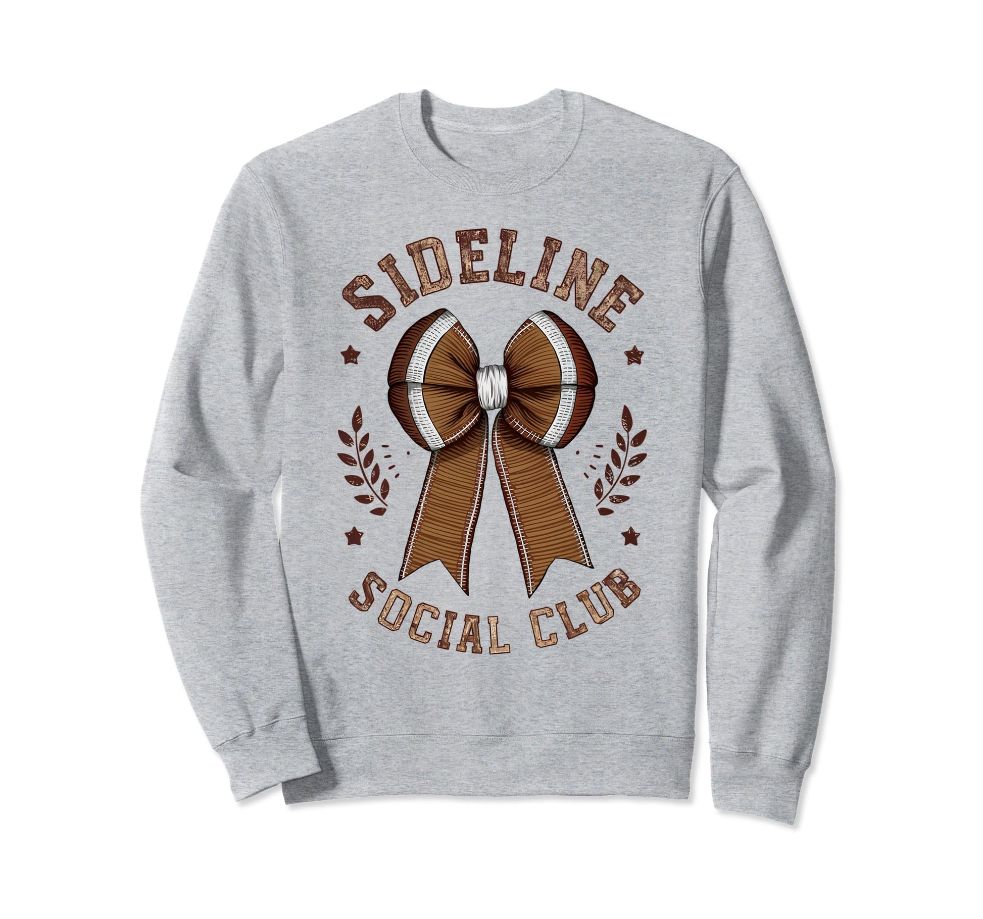 Womens Moms Coquette Bow Football Sweatshirt - Minimalist Print for Adults - T-Shirt, Sweatshirt, Hoodie