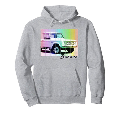 Ford Bronco Rainbow Hoodie - Fun Novelty Design Unisex - T-Shirt, Sweatshirt, Hoodie