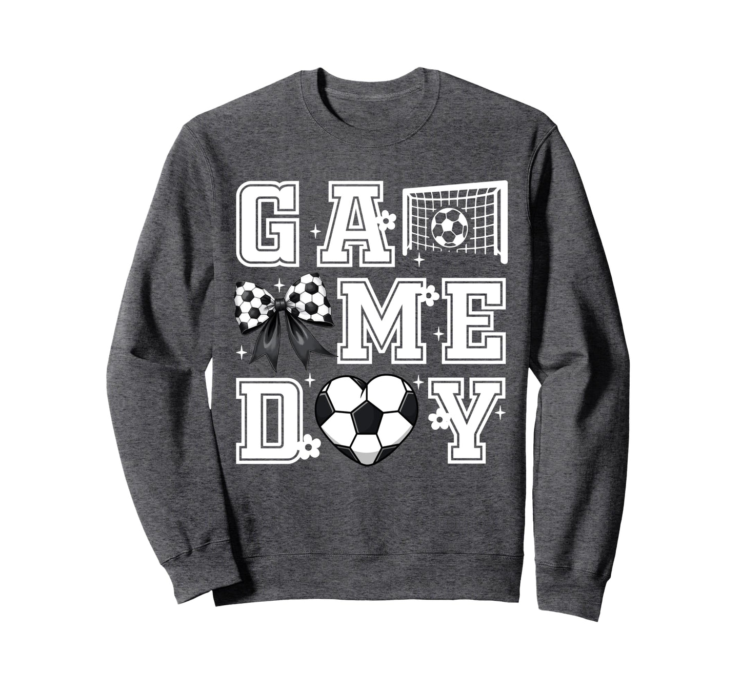 Soccer Game Day Coquette Bow Funny Sweatshirt - Streetwear Style Unisex - T-Shirt, Sweatshirt, Hoodie