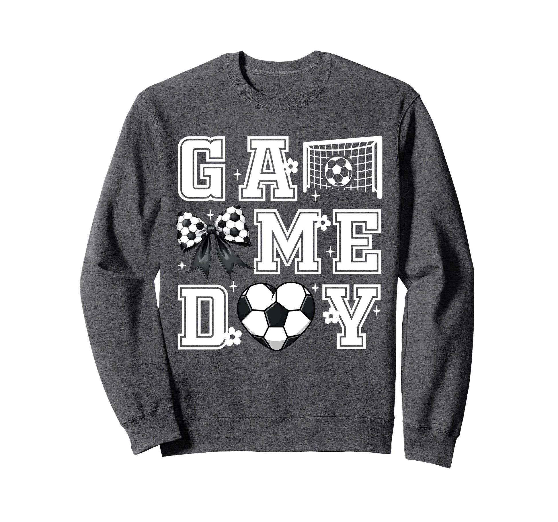 Soccer Game Day Coquette Bow Funny Sweatshirt - Streetwear Style Unisex - T-Shirt, Sweatshirt, Hoodie