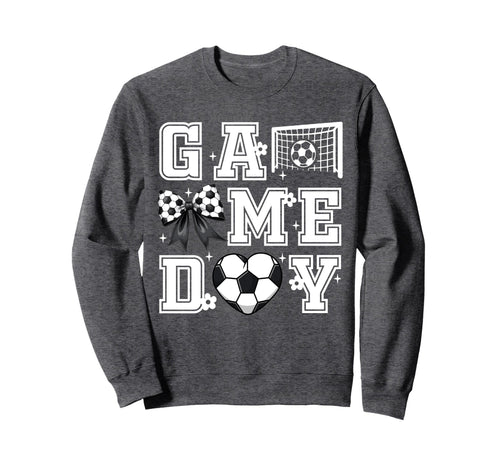 Soccer Game Day Coquette Bow Funny Sweatshirt - Streetwear Style Unisex - T-Shirt, Sweatshirt, Hoodie
