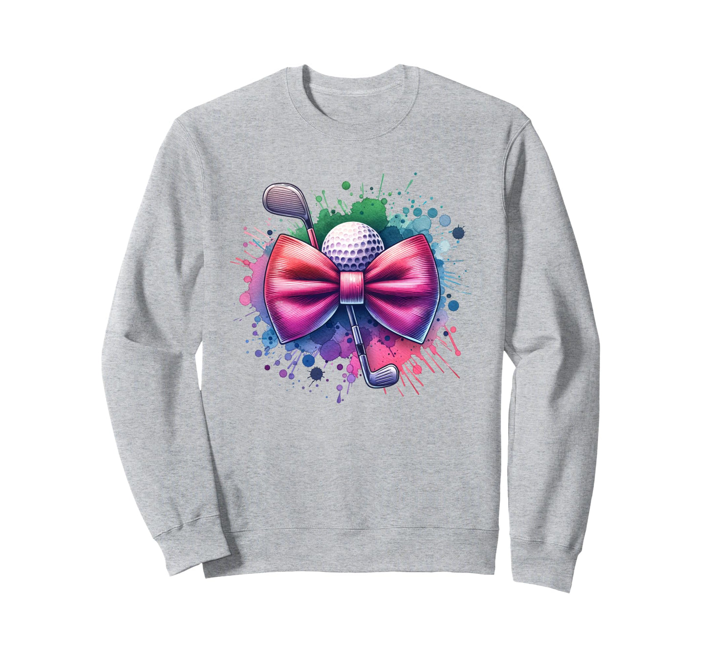 Golf Coquette Bow Drip Golf Sweatshirt - Casual Everyday Wear for Adults - T-Shirt, Sweatshirt, Hoodie