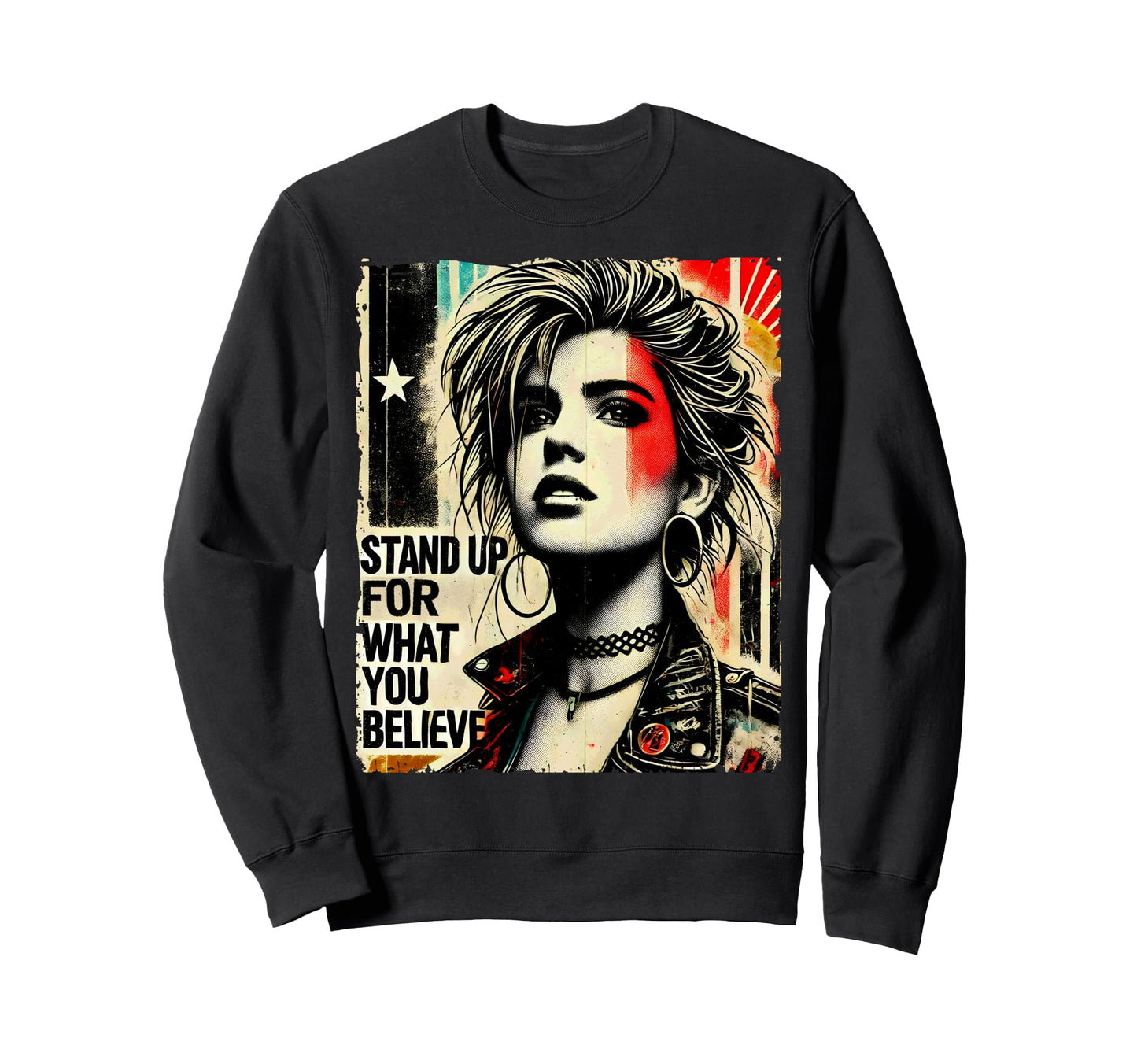 Punk Graffiti 90S Grunge Colorful Sweatshirt - Streetwear Style Men Women - T-Shirt, Sweatshirt, Hoodie