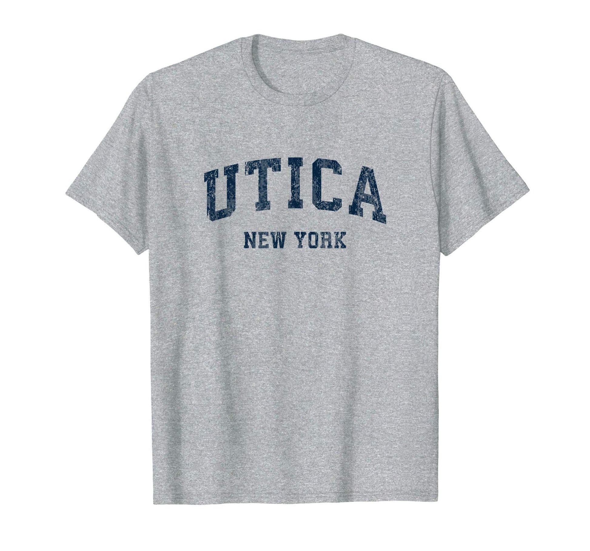Utica New York Ny Varsity Sports Navy T-Shirt - Graphic Print Men Women - T-Shirt, Sweatshirt, Hoodie
