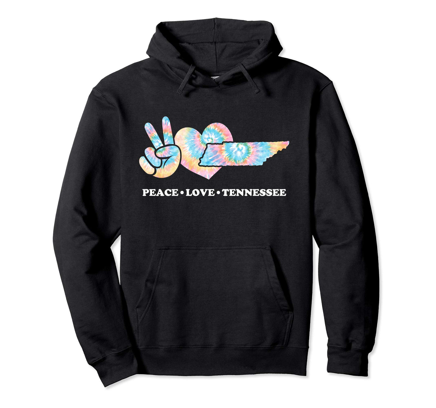 Peace Love Tennessee Hoodie - Trendy Graphic Men Women - T-Shirt, Sweatshirt, Hoodie