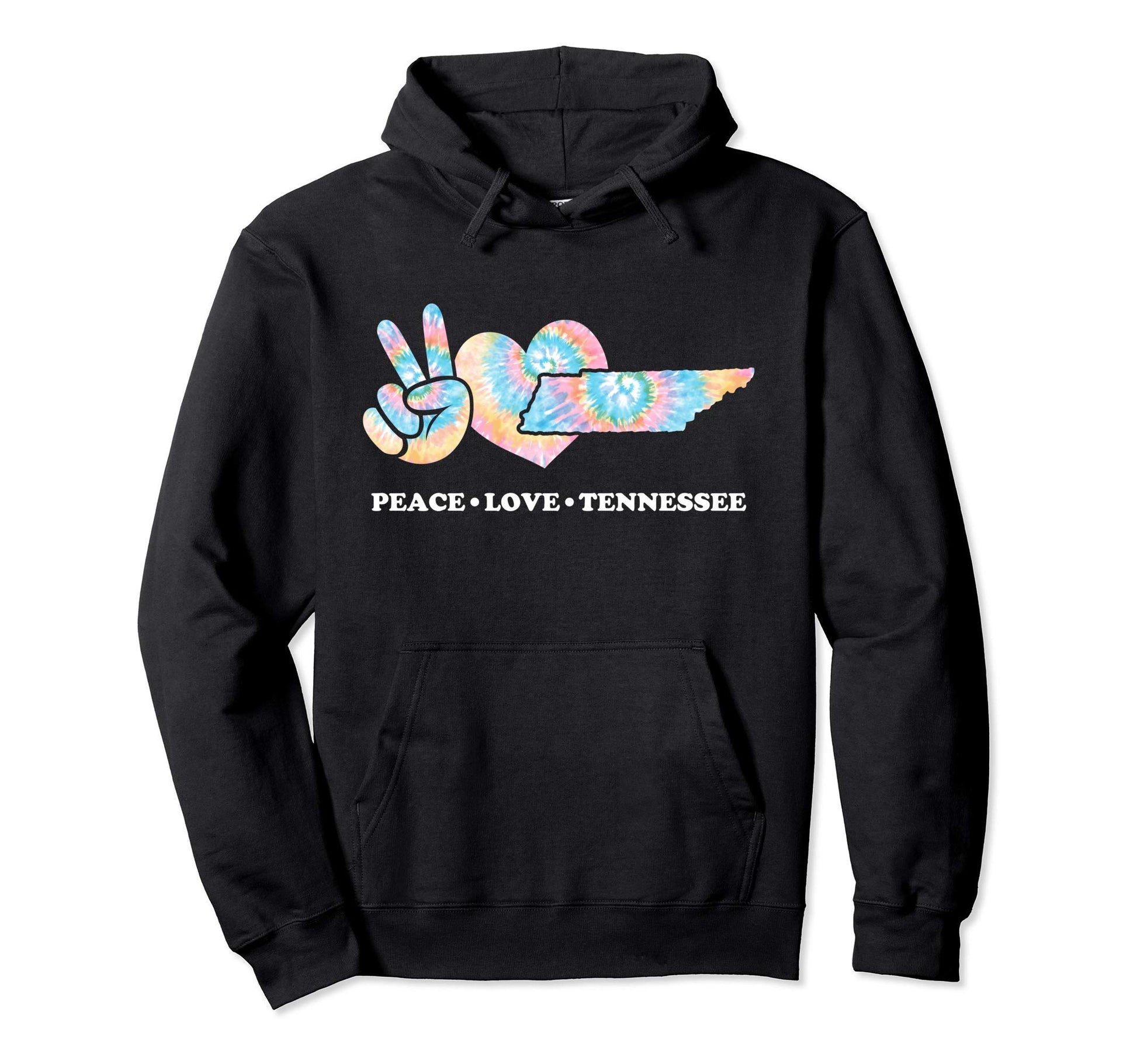 Peace Love Tennessee Hoodie - Trendy Graphic Men Women - T-Shirt, Sweatshirt, Hoodie