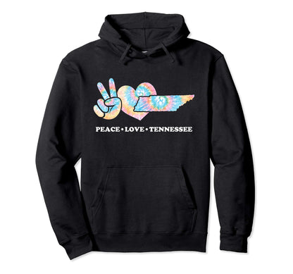 Peace Love Tennessee Hoodie - Trendy Graphic Men Women - T-Shirt, Sweatshirt, Hoodie