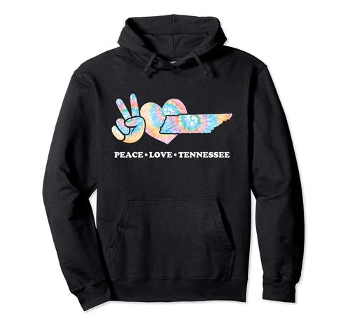 Peace Love Tennessee Hoodie - Trendy Graphic Men Women - T-Shirt, Sweatshirt, Hoodie