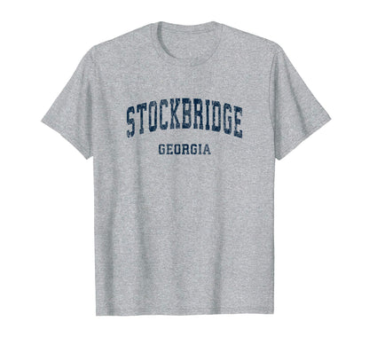 Stockbridge Georgia Ga Varsity Sports T-Shirt - Trendy Graphic for Adults - T-Shirt, Sweatshirt, Hoodie