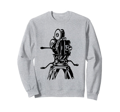 Camera Film Movie Logo Sweatshirt - Aesthetic Graphic for Adults - T-Shirt, Sweatshirt, Hoodie