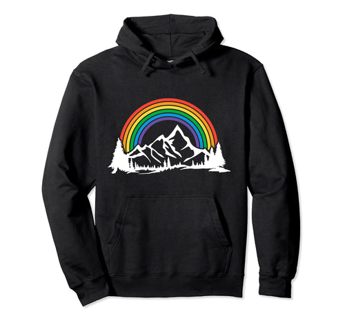 Gay Pride Hiking Camping Backpacking Hoodie - Novelty Apparel Men Women - T-Shirt, Sweatshirt, Hoodie