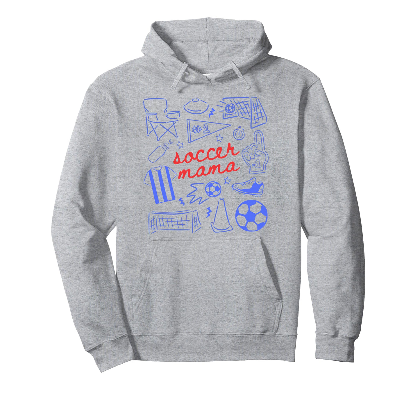 Soccer Mama Mothers Day Game Day Hoodie - Aesthetic Graphic Men Women - T-Shirt, Sweatshirt, Hoodie