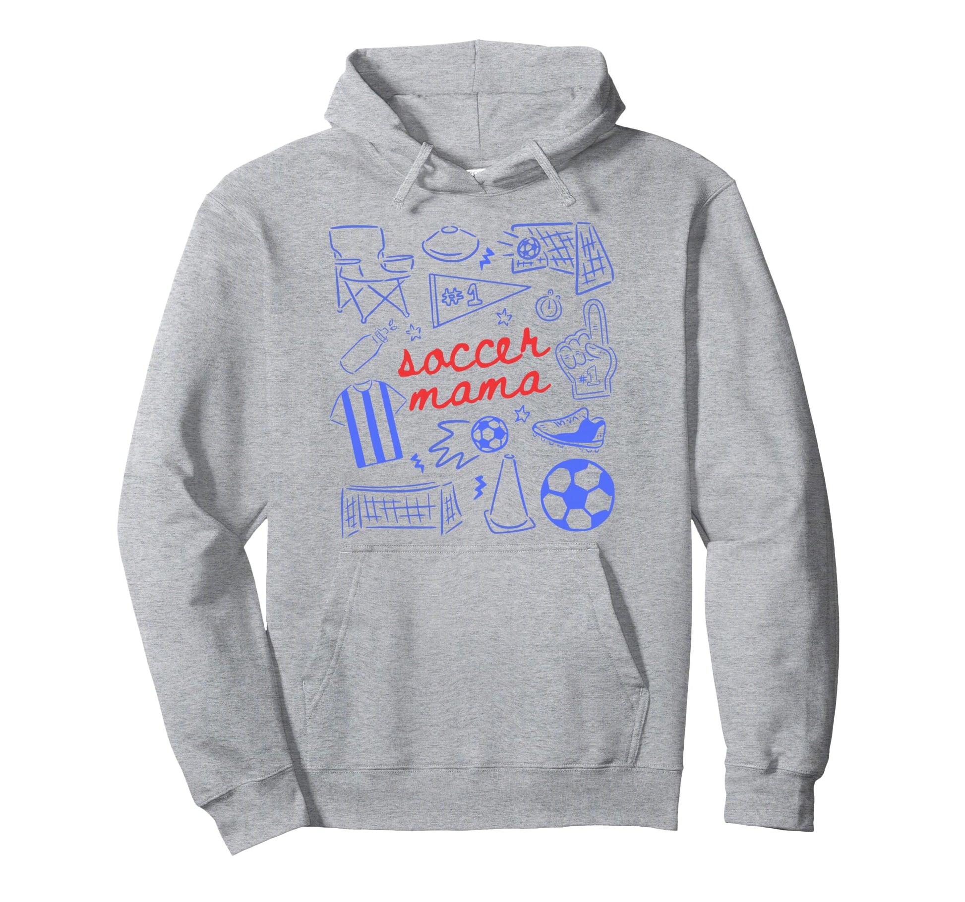 Soccer Mama Mothers Day Game Day Hoodie - Aesthetic Graphic Men Women - T-Shirt, Sweatshirt, Hoodie