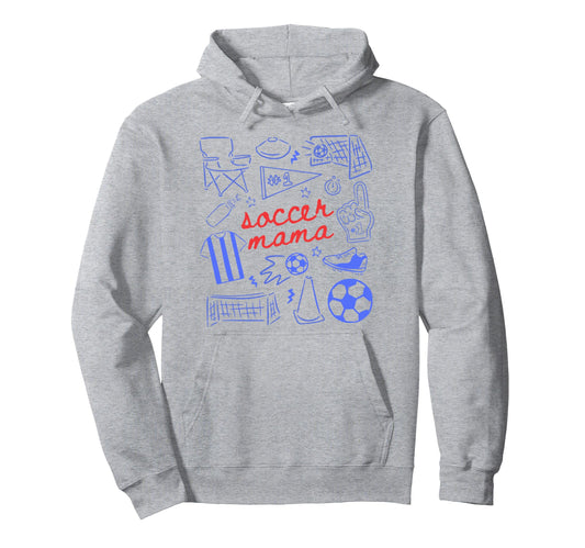 Soccer Mama Mothers Day Game Day Hoodie - Aesthetic Graphic Men Women - T-Shirt, Sweatshirt, Hoodie