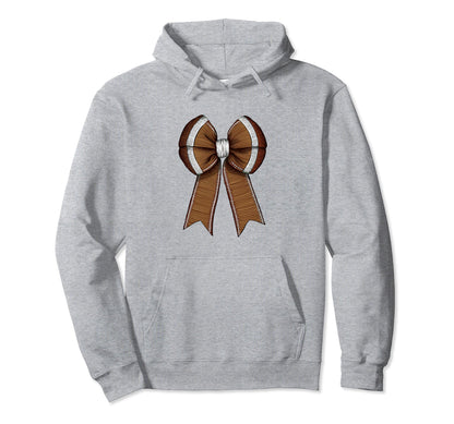 Womens Moms Coquette Bow Football Hoodie - Casual Everyday Wear Men Women - T-Shirt, Sweatshirt, Hoodie