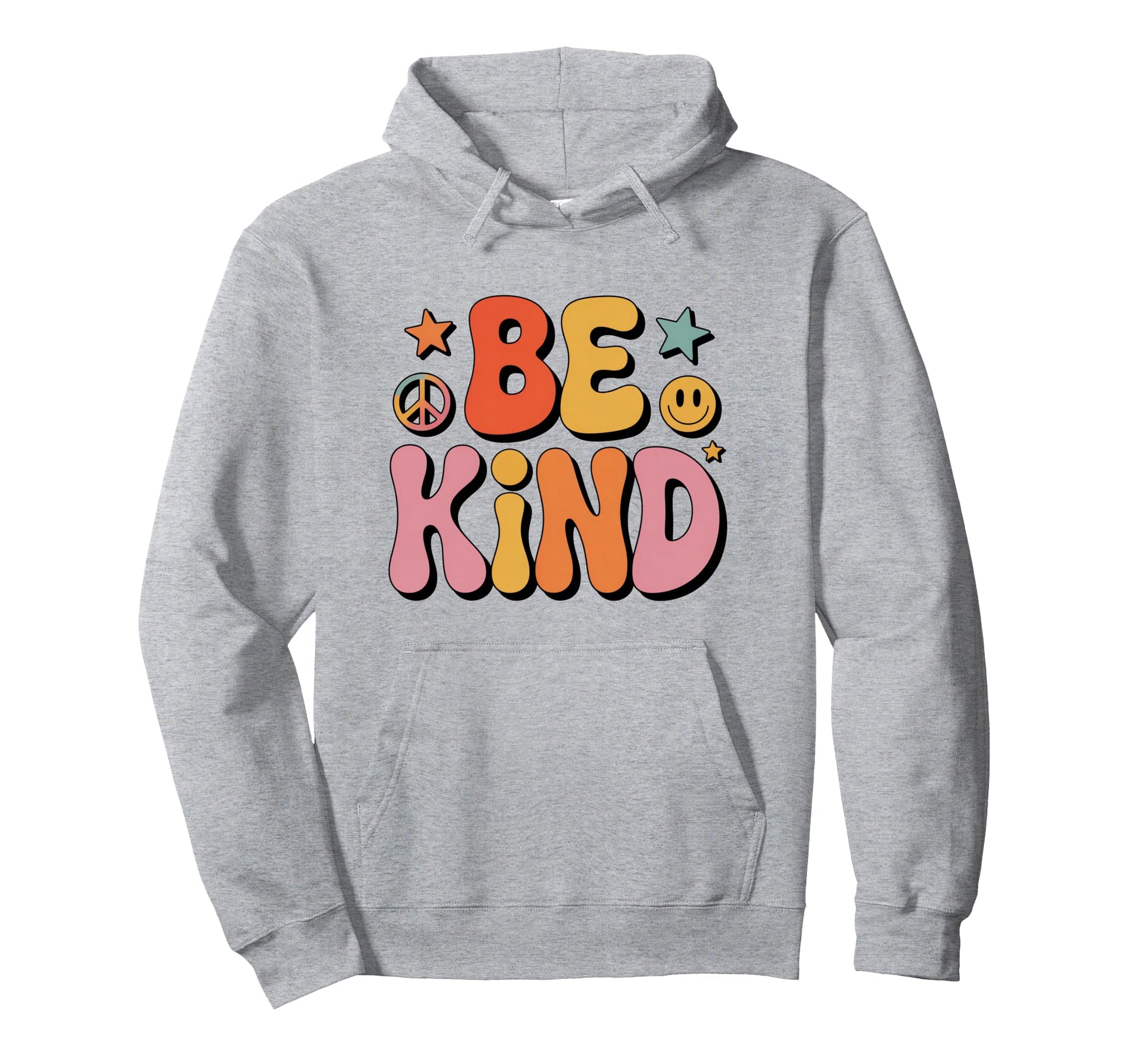 Be Kind 70S Groovy Rainbow Aesthetic Hoodie - Minimalist Print Men Women - T-Shirt, Sweatshirt, Hoodie