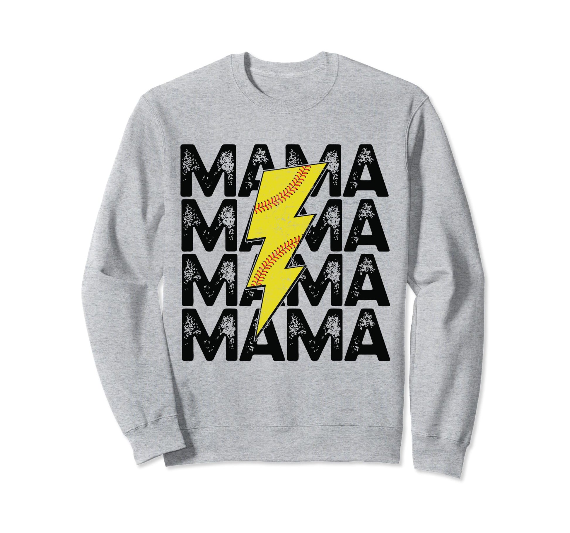 Softball Mom Player Team Mama Sweatshirt - Fun Novelty Design for Adults - T-Shirt, Sweatshirt, Hoodie