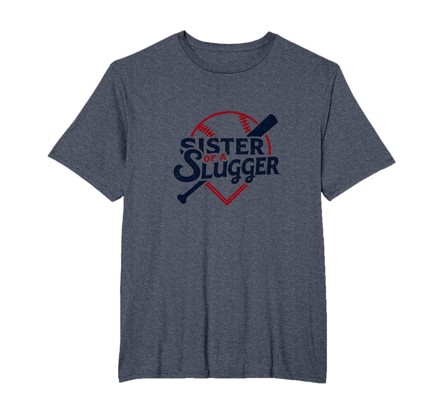 Baseball Sister Sister Slugger Sports T-Shirt - Minimalist Print Men Women - T-Shirt, Sweatshirt, Hoodie