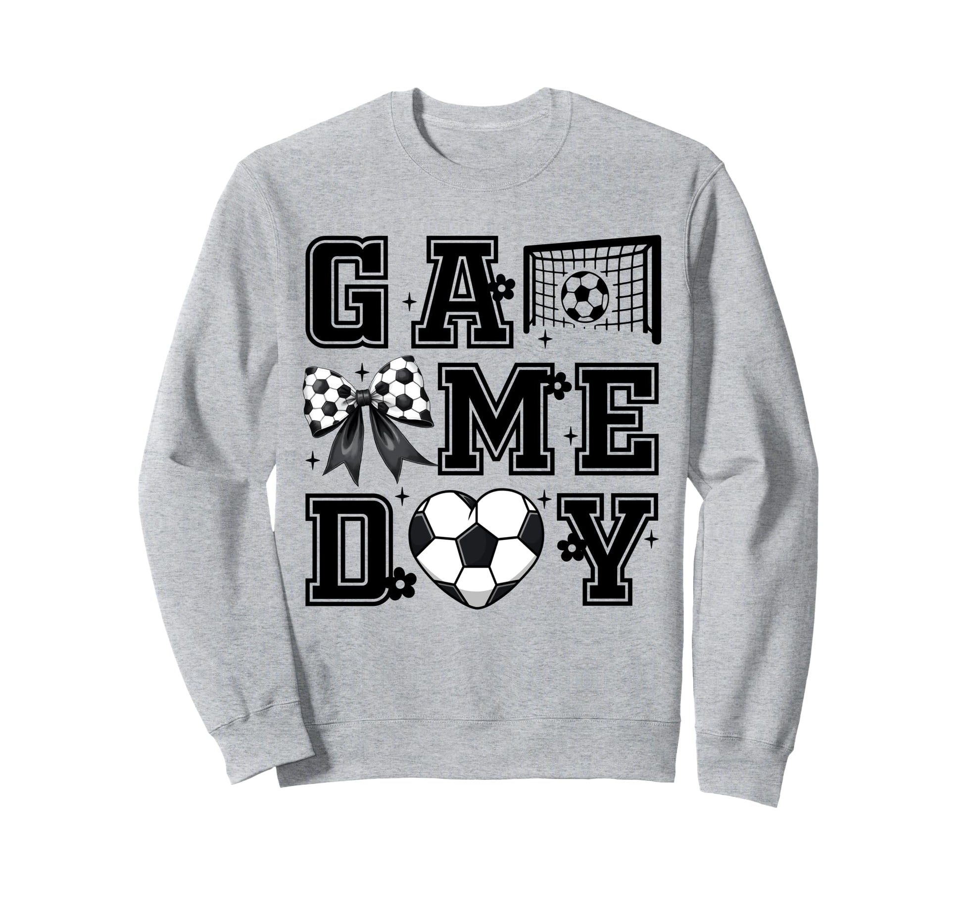 Soccer Game Day Coquette Bow Funny Sweatshirt - Novelty Apparel Unisex - T-Shirt, Sweatshirt, Hoodie