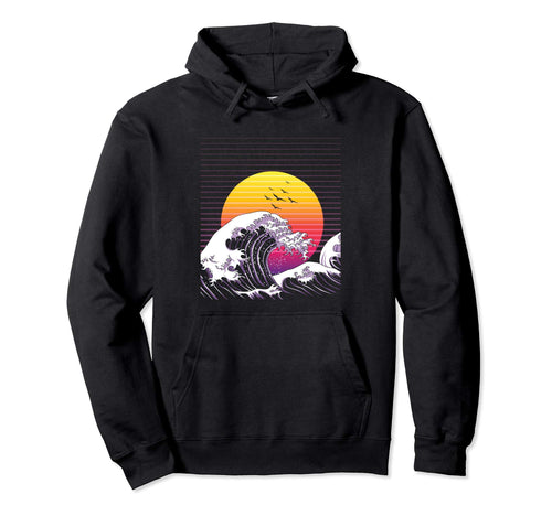 Great Wave Off Kanagawa Japanese Hoodie - Casual Everyday Wear Men Women - T-Shirt, Sweatshirt, Hoodie