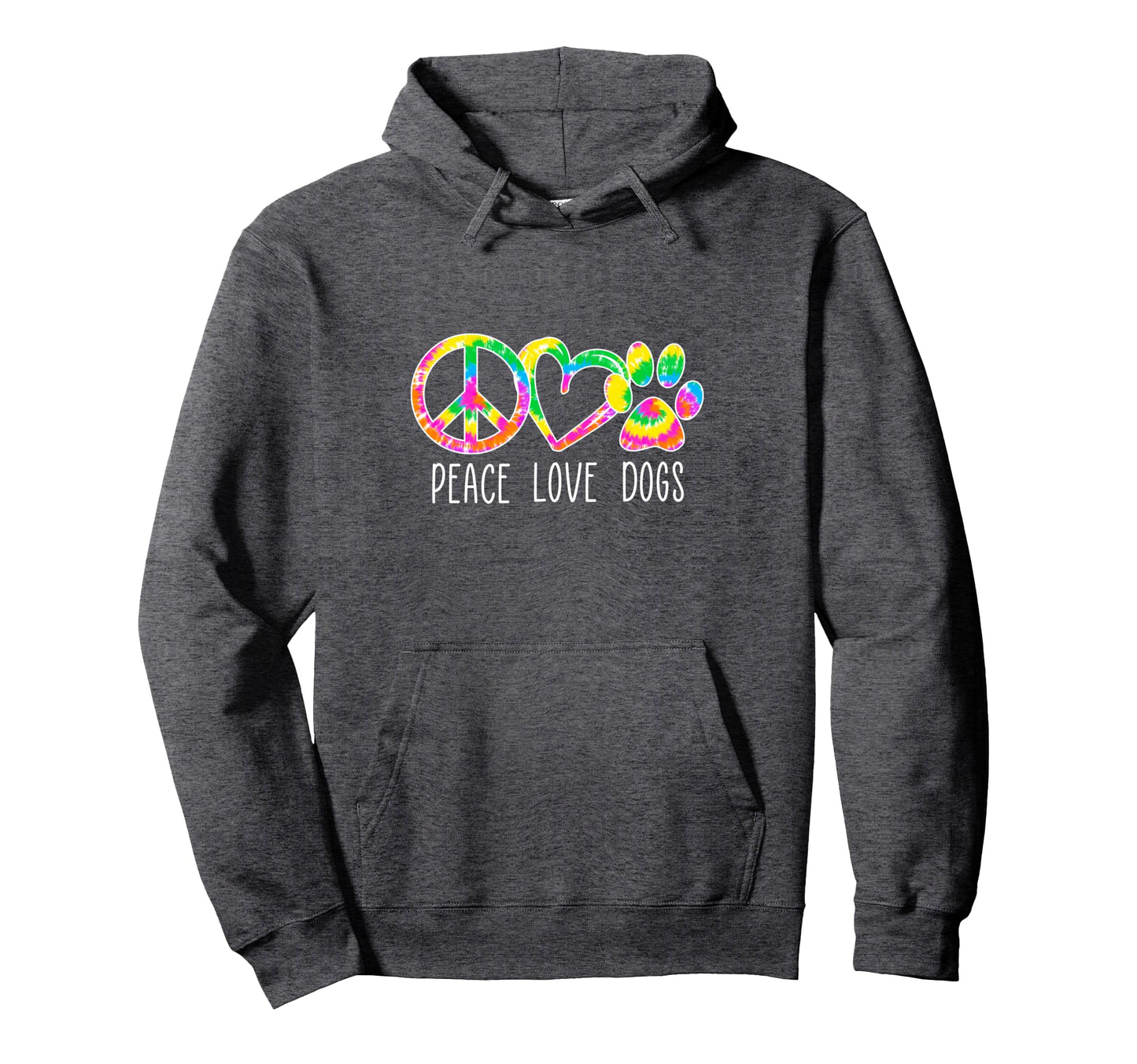 Dog Lover Shirts Peace Love Dogs Hoodie - Minimalist Print for Adults - T-Shirt, Sweatshirt, Hoodie