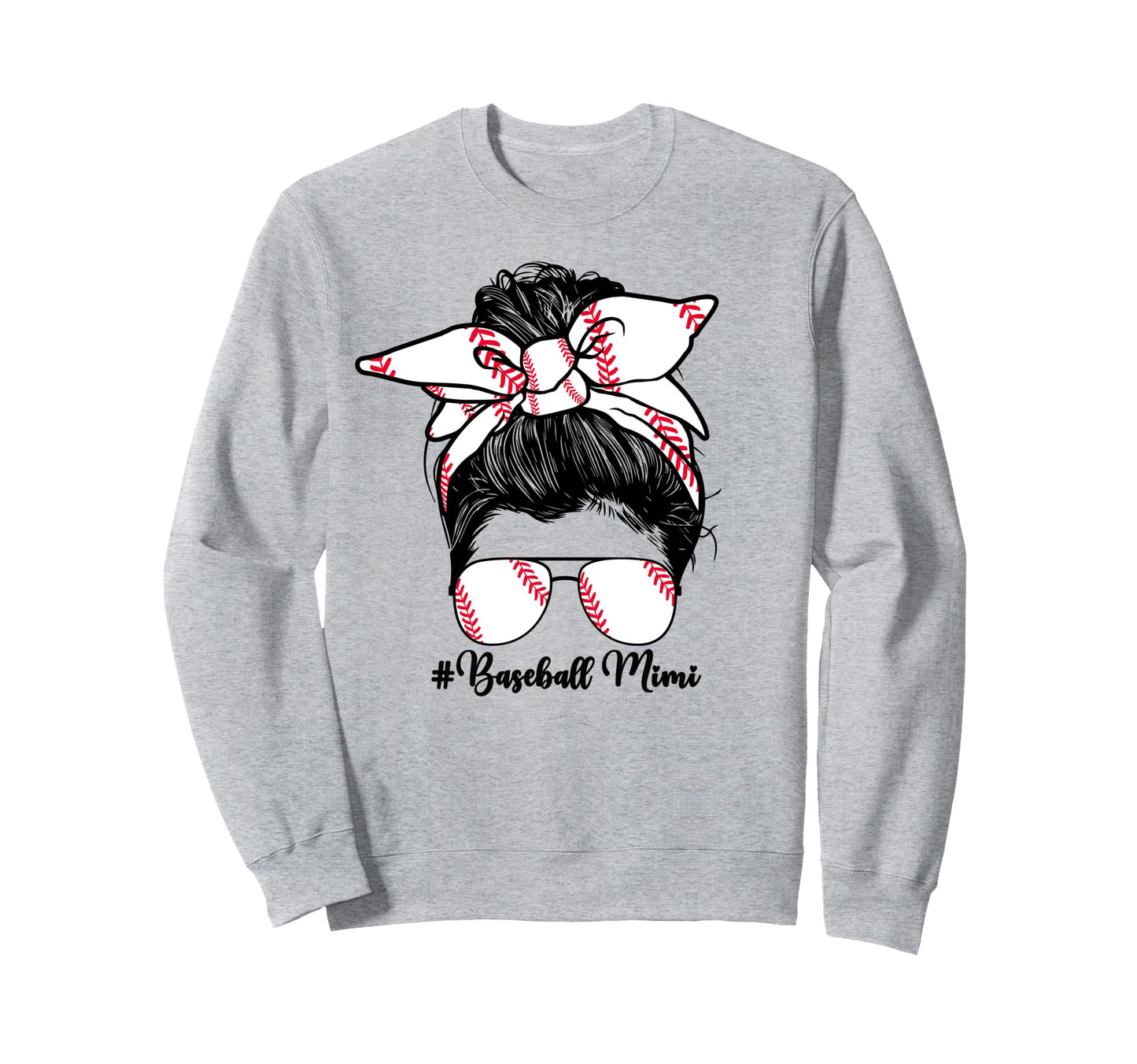 Baseball Mimi Grandma From Sweatshirt - Custom Art Print Men Women - T-Shirt, Sweatshirt, Hoodie