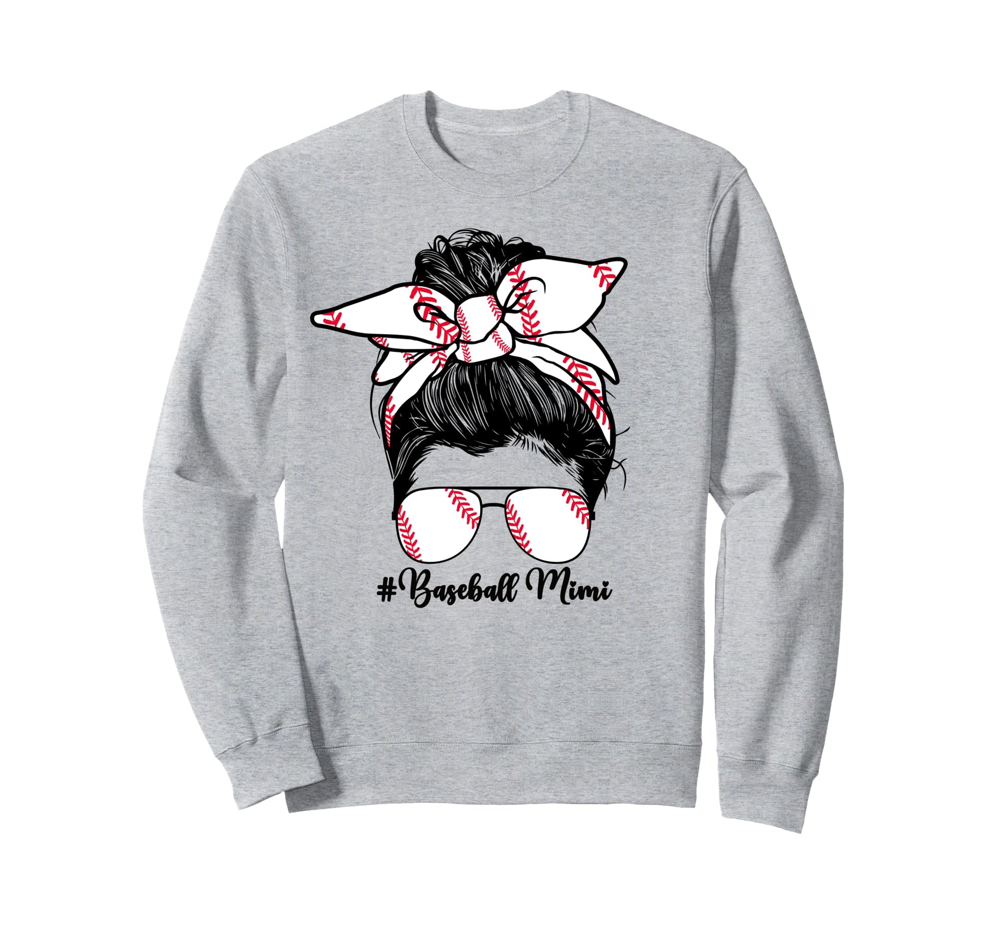Baseball Mimi Grandma From Sweatshirt - Custom Art Print Men Women - T-Shirt, Sweatshirt, Hoodie