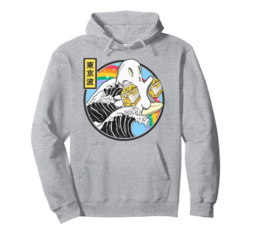 Surfing Ghost Banana Milk Cartons Japan Hoodie - Novelty Apparel Unisex - T-Shirt, Sweatshirt, Hoodie