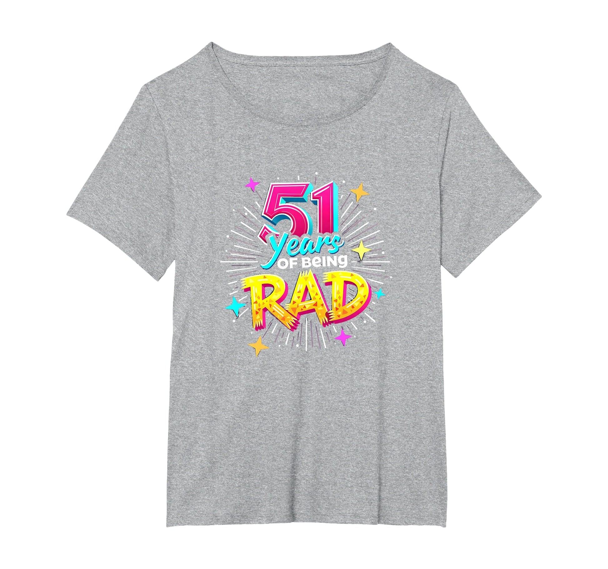 51 Years Rad Birthday Gift Celebration T-Shirt - Trendy Graphic Men Women - T-Shirt, Sweatshirt, Hoodie