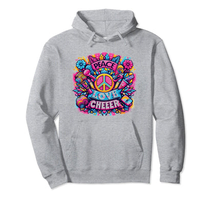 Live Peace Love And Cheer Hoodie - Unique Graphic Men Women - T-Shirt, Sweatshirt, Hoodie
