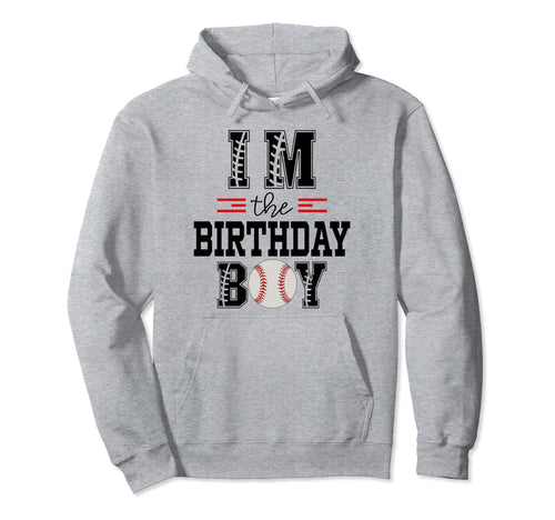 Im Birthday Baseball Lover First Hoodie - Custom Art Print for Adults - T-Shirt, Sweatshirt, Hoodie