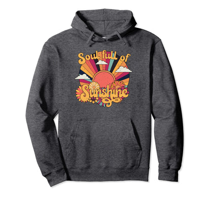 Soul Full Sunshine Rainbow Sunflowers Hoodie - Trendy Graphic for Adults - T-Shirt, Sweatshirt, Hoodie
