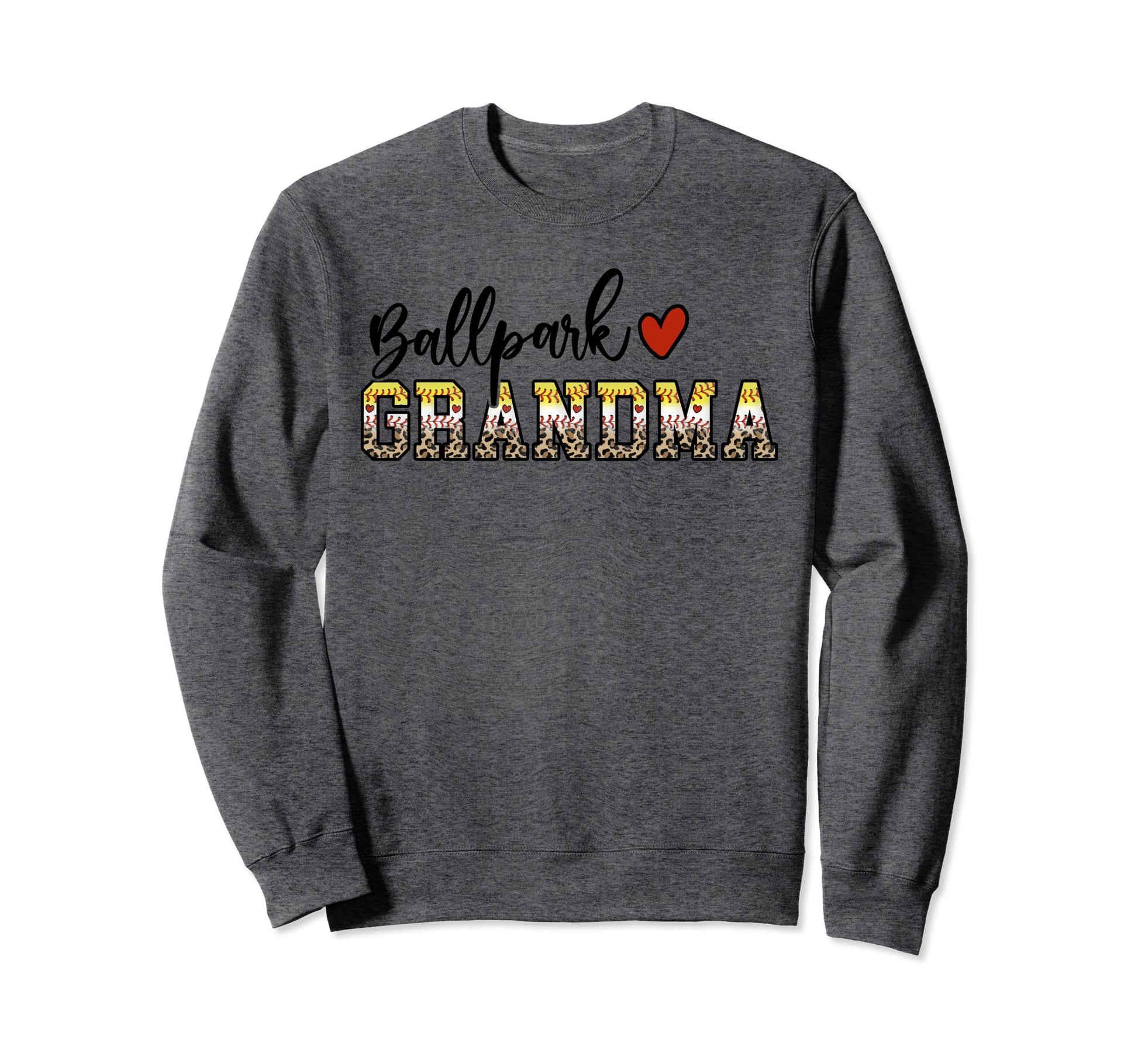 Ballpark Grandma Baseball Sweatshirt - Aesthetic Graphic for Adults - T-Shirt, Sweatshirt, Hoodie