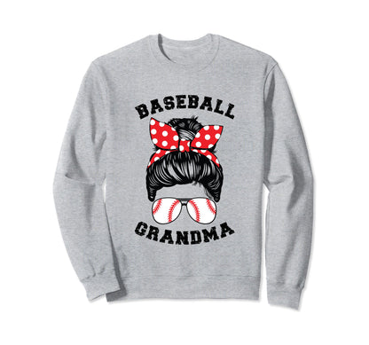Grandma Baseball 2024 Grandmother Sweatshirt - Trendy Graphic Unisex - T-Shirt, Sweatshirt, Hoodie