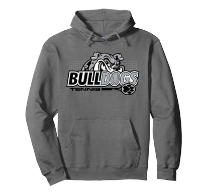 Bulldogs Tennis Mom Sports Game Day Mascot Hoodie - Unique Graphic Unisex - T-Shirt, Sweatshirt, Hoodie