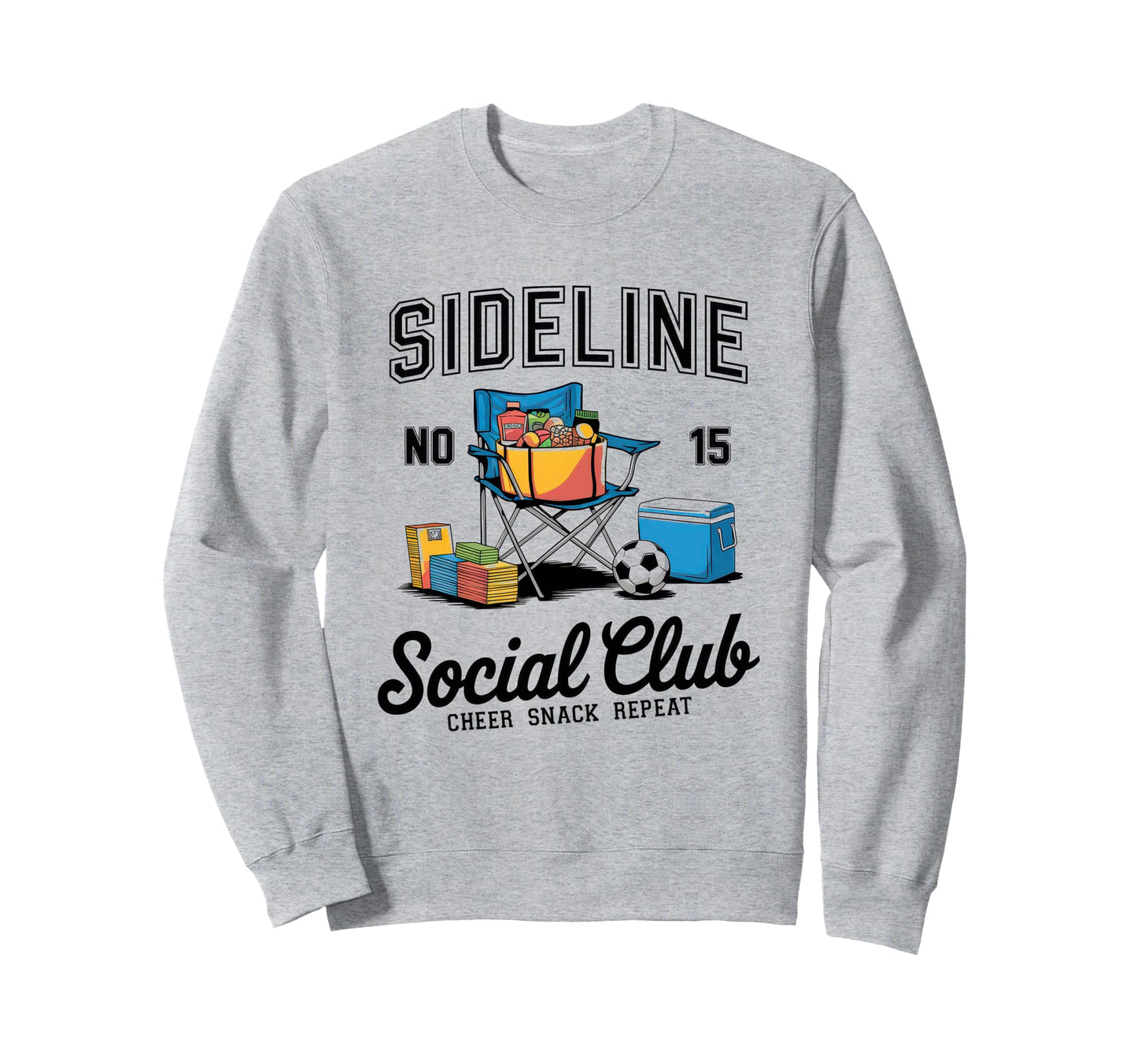 Sideline Social Club Soccer Mom Sweatshirt - Novelty Apparel Men Women - T-Shirt, Sweatshirt, Hoodie