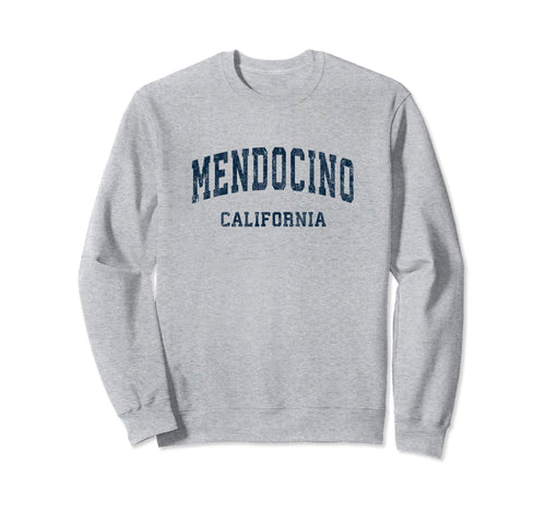 Mendocino California Ca Varsity Sweatshirt - Minimalist Print Unisex - T-Shirt, Sweatshirt, Hoodie