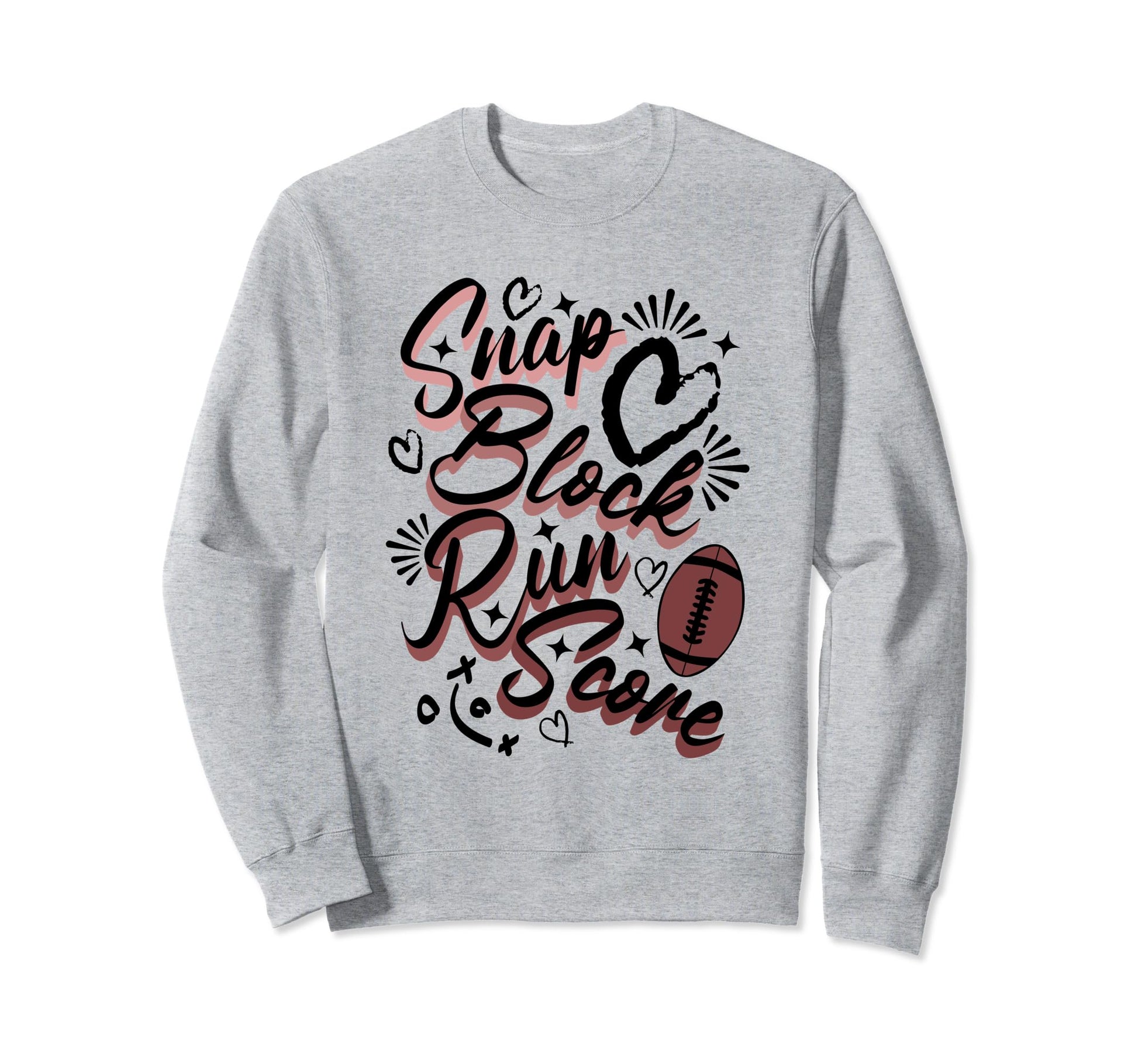 Football Mom Wife Gameday Snap Block Sweatshirt - Graphic Print Men Women - T-Shirt, Sweatshirt, Hoodie