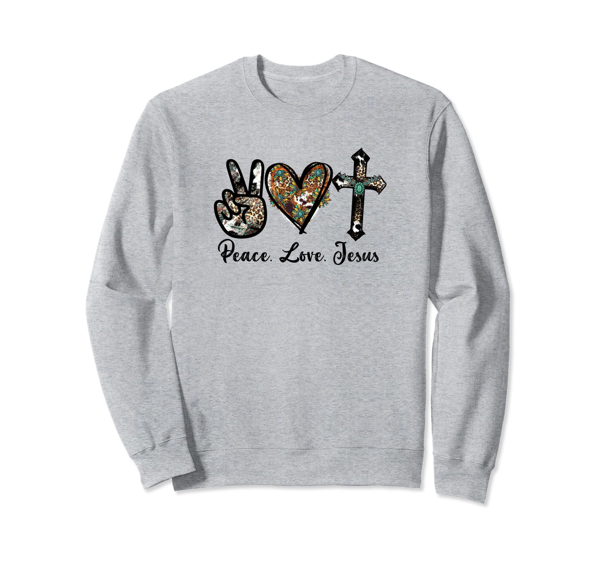 Christian Motif Shows Love And Heart Sweatshirt - Custom Art Print Unisex - T-Shirt, Sweatshirt, Hoodie