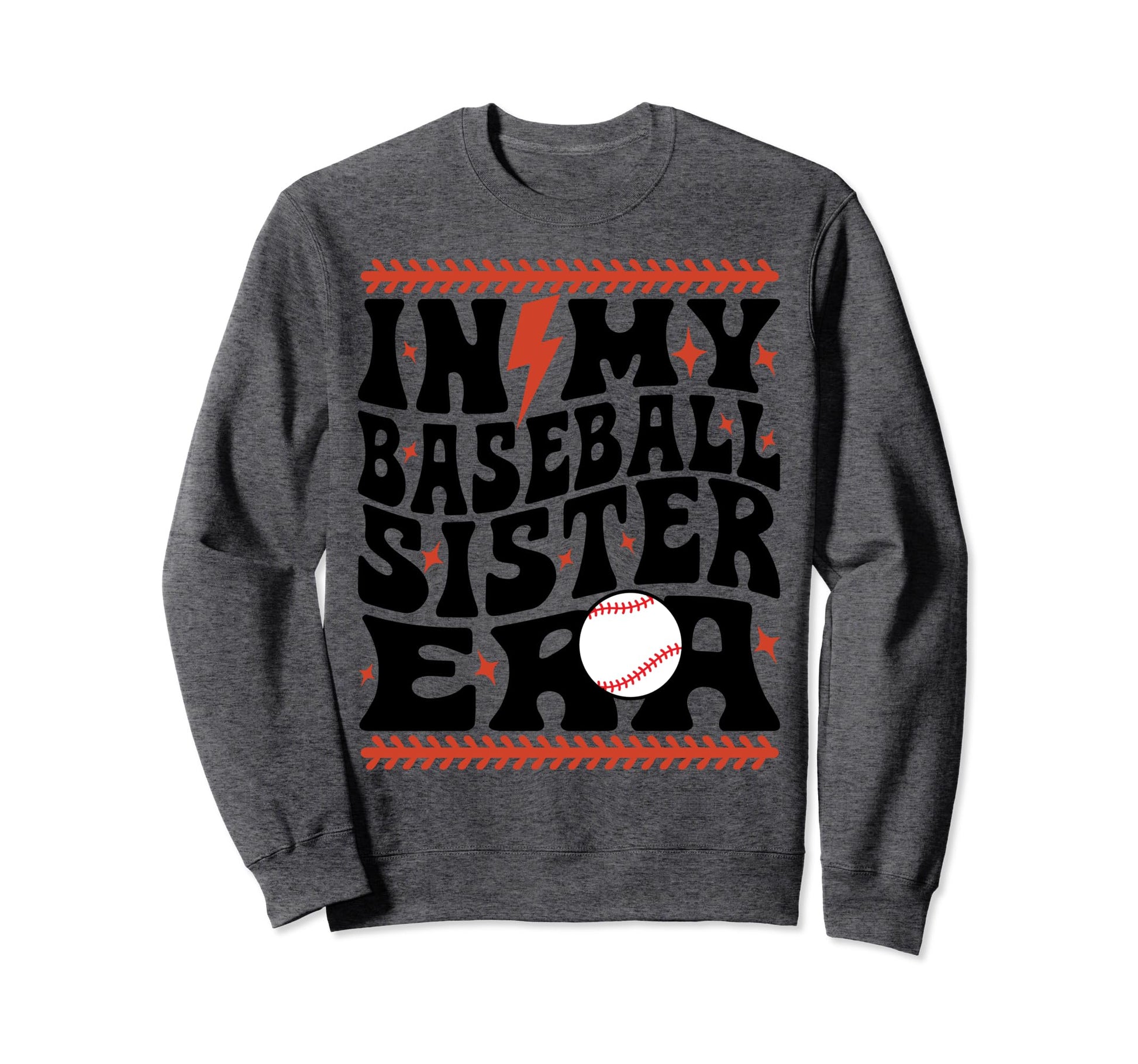 My Baseball Sister Era Groovy Sweatshirt - Aesthetic Graphic Men Women - T-Shirt, Sweatshirt, Hoodie