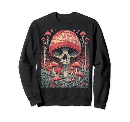Grunge Mushroom Goth Fungi 70 Sweatshirt - Aesthetic Graphic Men Women - T-Shirt, Sweatshirt, Hoodie